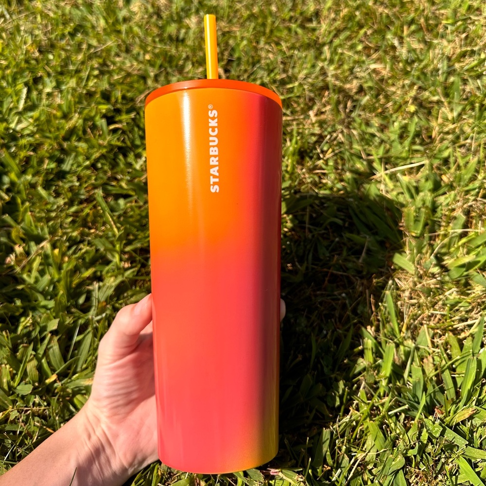 Ombré Sunset Stainless Steel Starbucks Tumbler